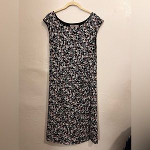 LOFT floral midi dress